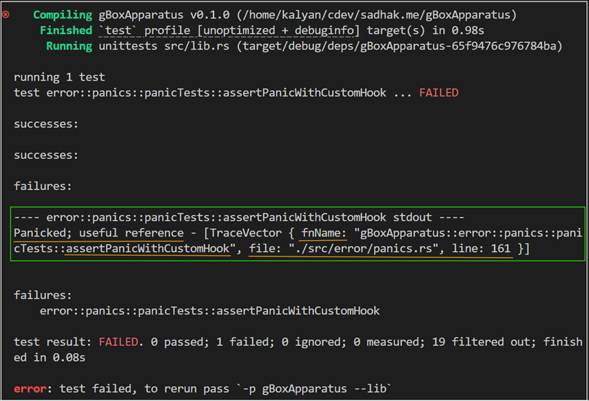Sample - Actionable Panic Traces