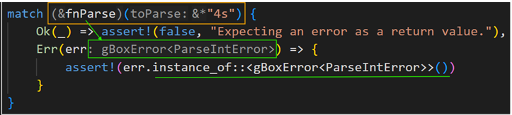 Error handling - Case-match example